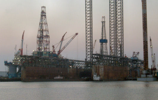 Dry dock in Galveston