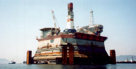 Lifting 4-th street bridge with barge